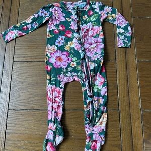 Posh Peanut Floral Footies 6-9 Mo